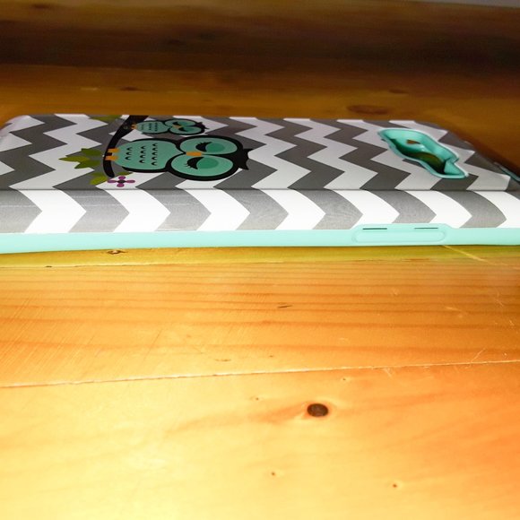 Samsung Galaxy Grand Prime Owl Zig Zag Hybrid Phone Case with Stylus - Picture 2 of 3